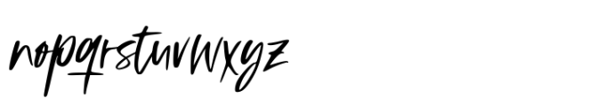 Barinde Brush Font LOWERCASE