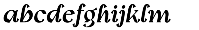 Barito Extra Bold Italic Font LOWERCASE