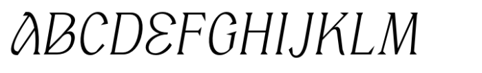 Barito Light Italic Font UPPERCASE