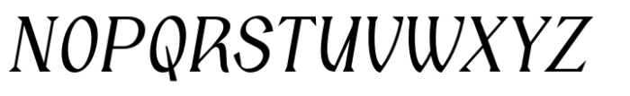 Barito Medium Italic Font UPPERCASE
