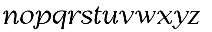 Barito Medium Italic Font LOWERCASE