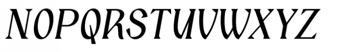 Barito Semi Bold Italic Font UPPERCASE