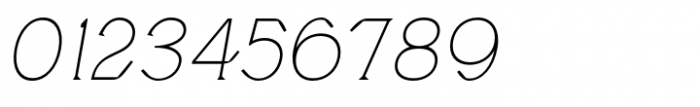 Barito Thin Italic Font OTHER CHARS