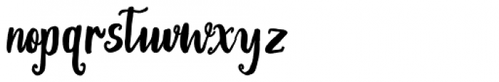 Baritta Script Regular Font LOWERCASE