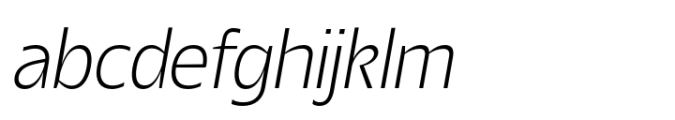 Barkanon Extra Light Italic Font LOWERCASE