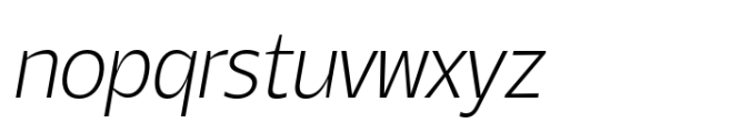 Barkanon Extra Light Italic Font LOWERCASE