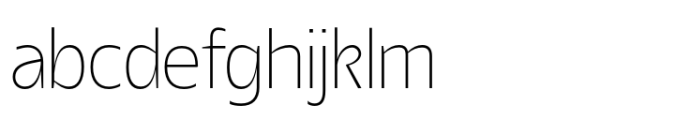 Barkanon Thin Font LOWERCASE