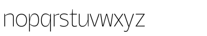 Barkanon Thin Font LOWERCASE