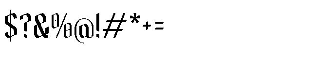 Barklise Regular Font OTHER CHARS