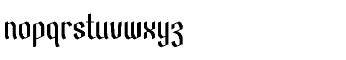 Barklise Regular Font LOWERCASE