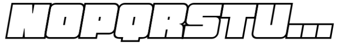 Barle Outline Italic Font LOWERCASE