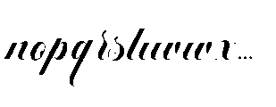 Barlimena Script Barlimena Regular Font LOWERCASE