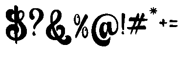 Barlin Vintage Font OTHER CHARS