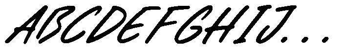 Barlinotes Italic Font UPPERCASE