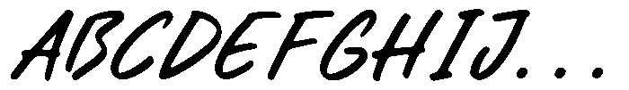 Barlinotes Regular Font UPPERCASE
