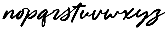 Barlinotes Regular Font LOWERCASE