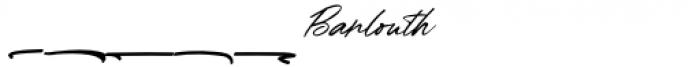 Barlouth Swash Font UPPERCASE