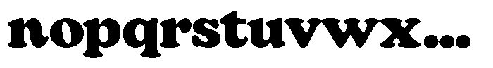 Barnes Font LOWERCASE