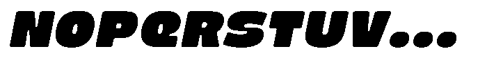 Barni Slant Bold Oblique Font UPPERCASE
