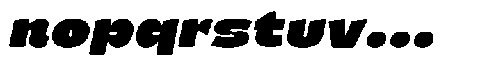 Barni Slant Bold Oblique Font LOWERCASE