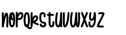 Barnie Kids Font LOWERCASE