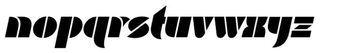 Baro B Italic Font LOWERCASE
