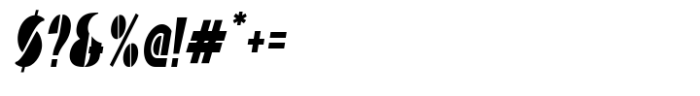 Baro XTD Light Condensed Italic Font OTHER CHARS