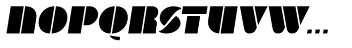 Baro XTD Regular Italic Font UPPERCASE