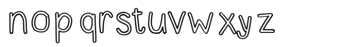 Baro outline Font LOWERCASE