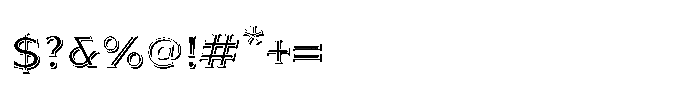 Baronial Bold Font OTHER CHARS
