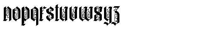 Baronial Ornament Font LOWERCASE