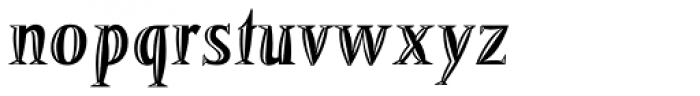 Barracuda Bold Relief Font LOWERCASE