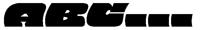 Barred Sans Wide Font UPPERCASE