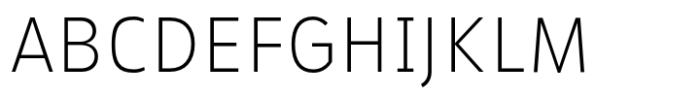 Barrierefrei Sans Extra Light Font UPPERCASE