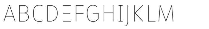 Barrierefrei Sans Thin Font UPPERCASE