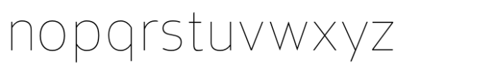 Barrierefrei Sans Thin Font LOWERCASE