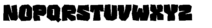 Bars Font UPPERCASE