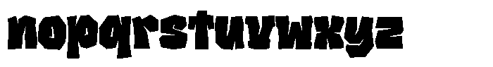 Bars Font LOWERCASE