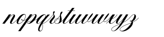 Barsela Calligraphy Font LOWERCASE