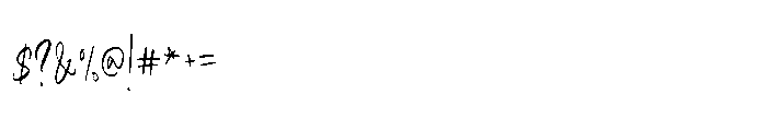 Bartersay Signature Font OTHER CHARS