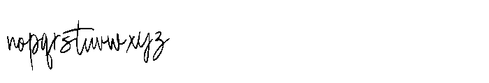 Bartersay Signature Font LOWERCASE