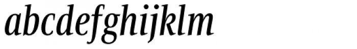 Bartholeme Medium Italic Font LOWERCASE