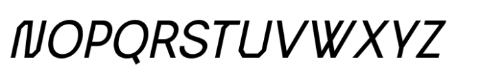 Bartine Italic Font UPPERCASE