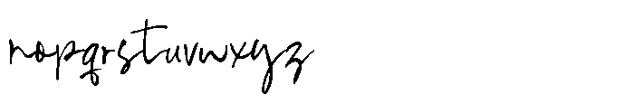 Barton Miles Font LOWERCASE