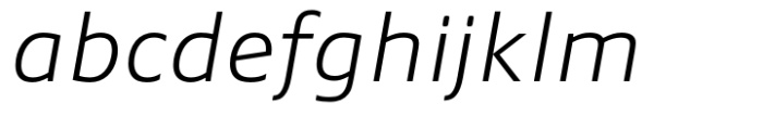 Bartosh Light Italic Font LOWERCASE