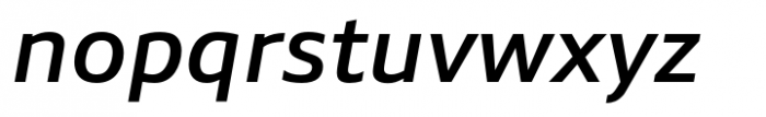 Bartosh Medium Italic Font LOWERCASE