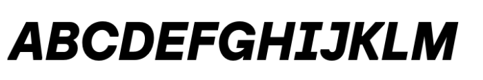 Baru Sans Black Italic Font UPPERCASE