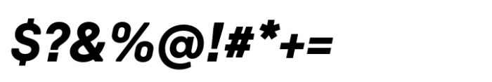Baru Sans Extra Bold Italic Font OTHER CHARS