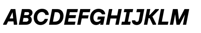 Baru Sans Extra Bold Italic Font UPPERCASE