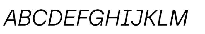 Baru Sans Light Italic Font UPPERCASE